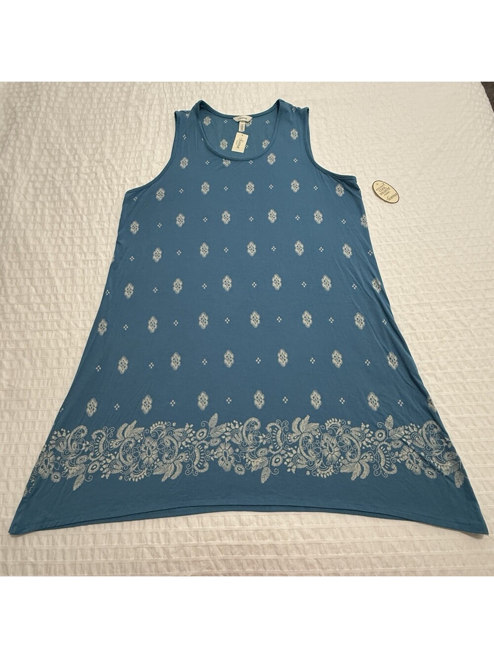 Soma Intimates Cool Nights Sleeveless Tank Sleepshirt NWT Extra Large XL Blue